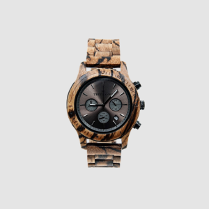 Wicklow Zebrawood Silver Watch