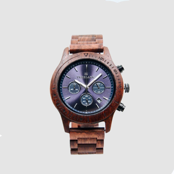 Wicklow Rosewood Blue Watch