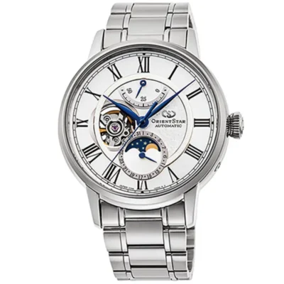 Orient Star Classic Moon Phase 41mm Silver Dial