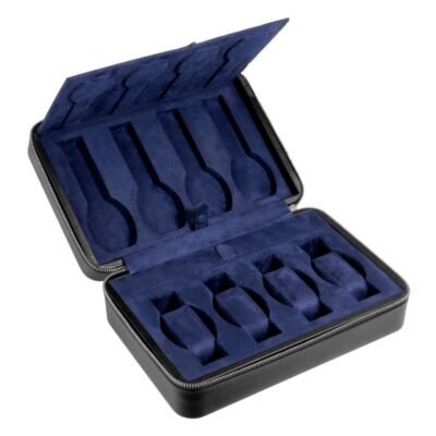 Bouveret Eight-Watch Case – Black or Brown Leather