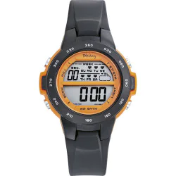 Tekday Kids' Digital Watch – Black & Orange